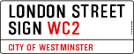 LONDON STREET SIGN