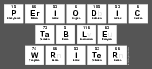 Periodic
 Table
 Writer