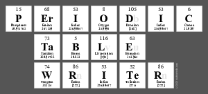 Periodic
 Table
 Writer