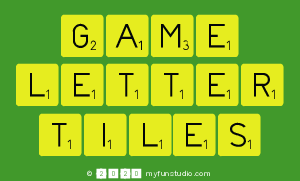 Game
 Letter
 Tiles