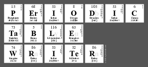 Periodic
 Table
 Writer