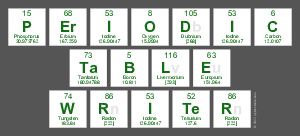 Periodic
 Table
 Writer