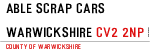 ABLE SCRAP CARS  WARWICKSHIRE