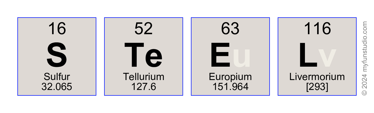 'STEEL' - Elements of the Periodic Table Writer » My Fun Studio