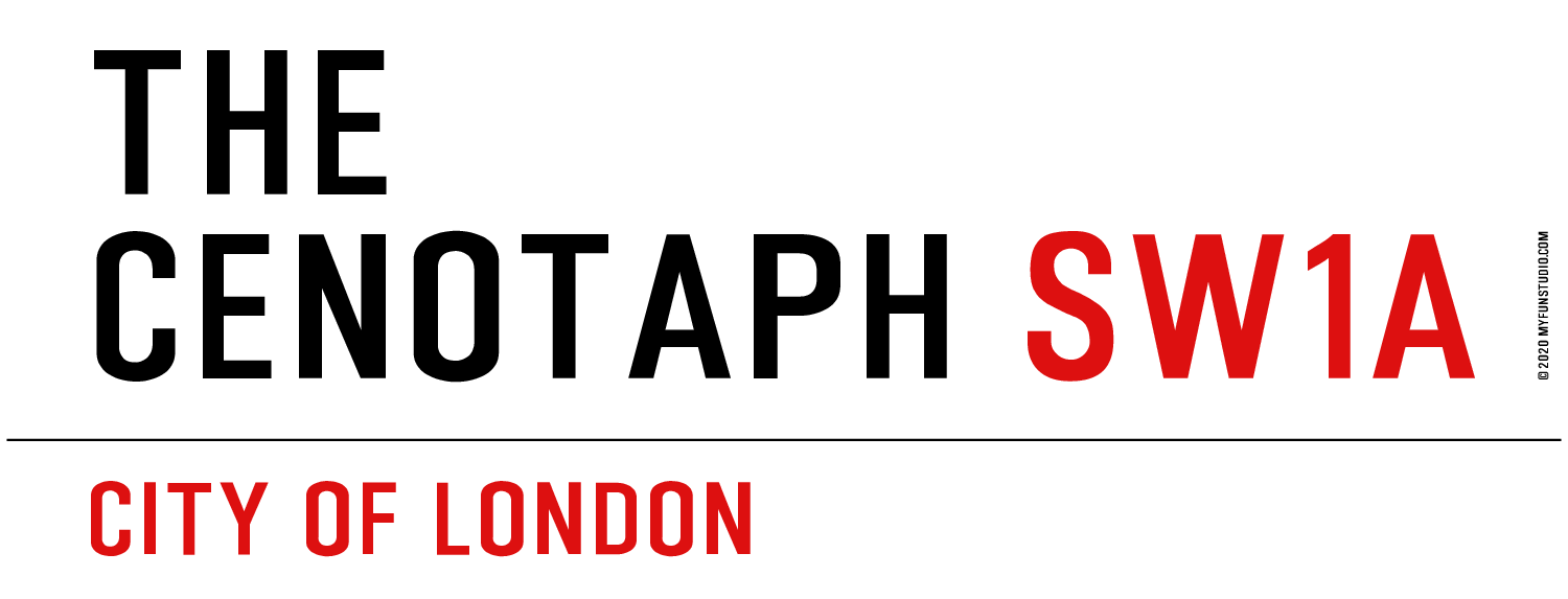 'the cenotaph' - London Street Sign Writer » My Fun Studio