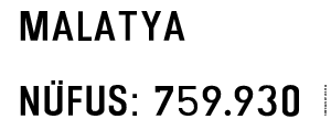 MALATYA  NÜFUS: 759.930