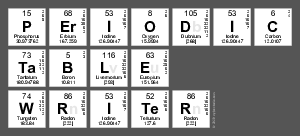 Periodic
 Table
 Writer